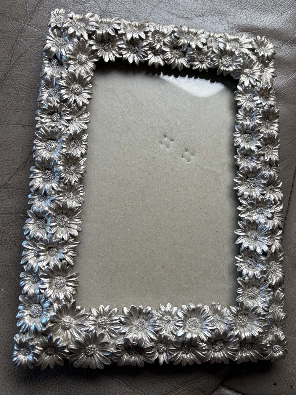 Valerie Bertinelli Silver Floral Daisy Picture Frame